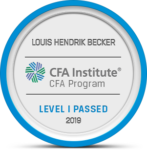 CFA Level I Badge.